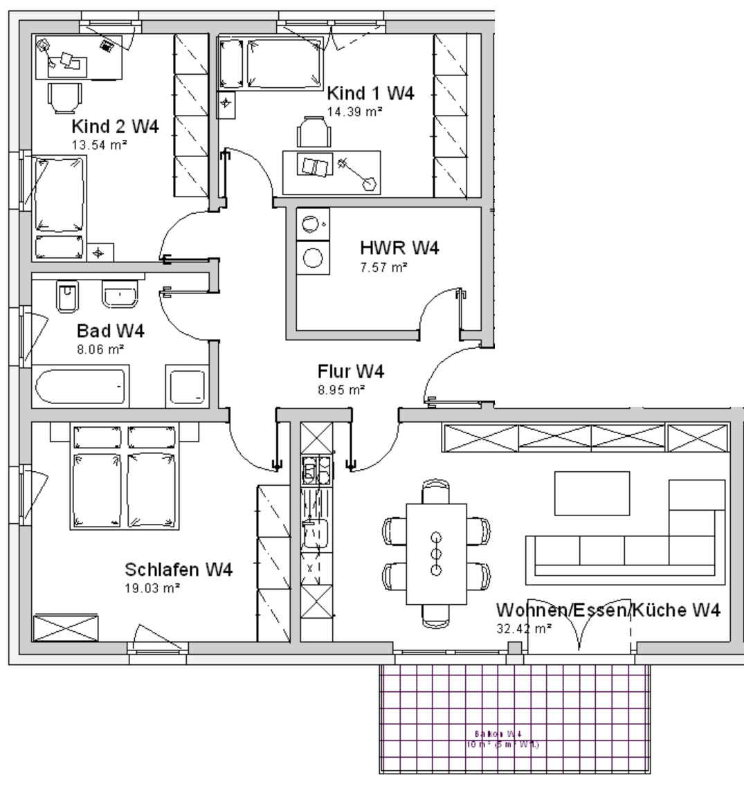 Wohnung 4 -  108 qm Wohnfläche